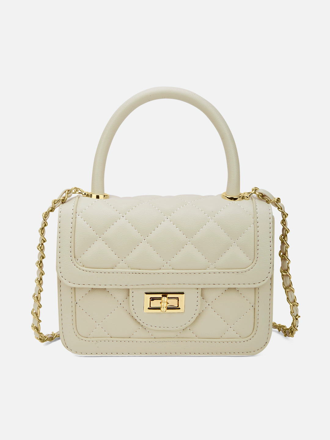 Briza Flap Extra Small Satchel Bag Beige