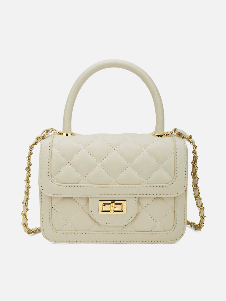 Briza Flap Extra Small Satchel Bag Beige