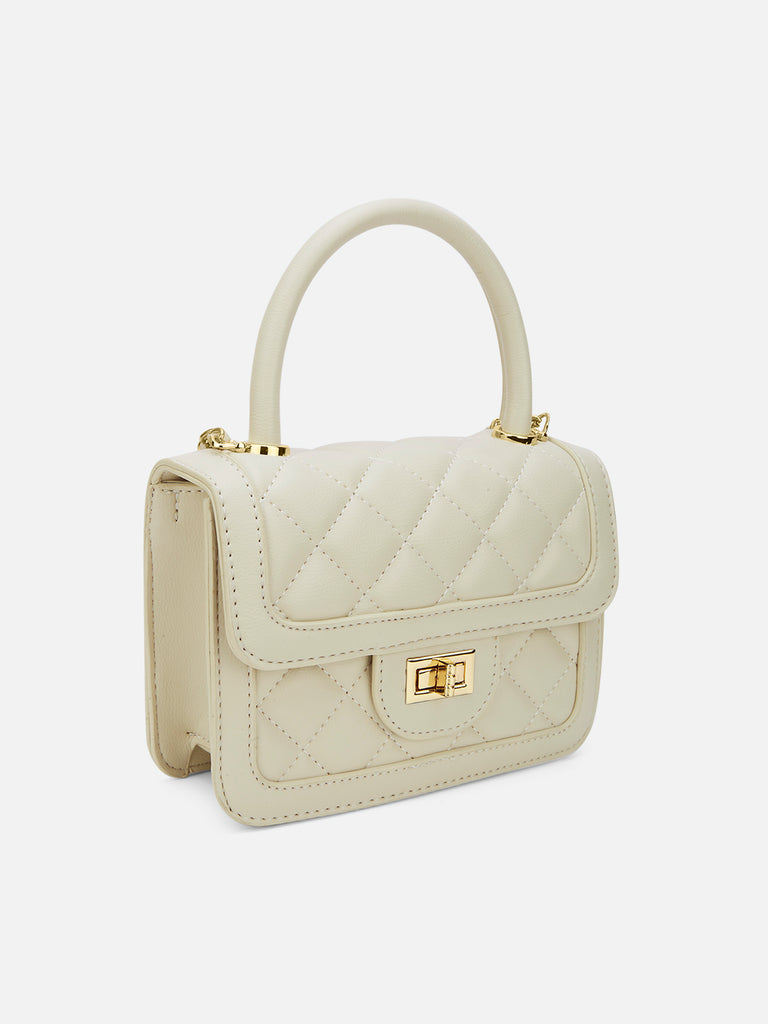 Briza Flap Extra Small Satchel Bag Beige