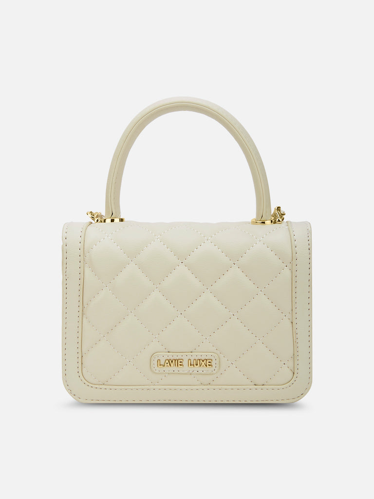 Briza Flap Extra Small Satchel Bag Beige