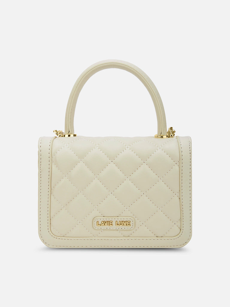 Briza Flap Extra Small Satchel Bag Beige