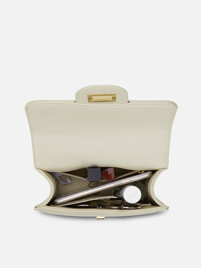 Briza Flap Extra Small Satchel Bag Beige