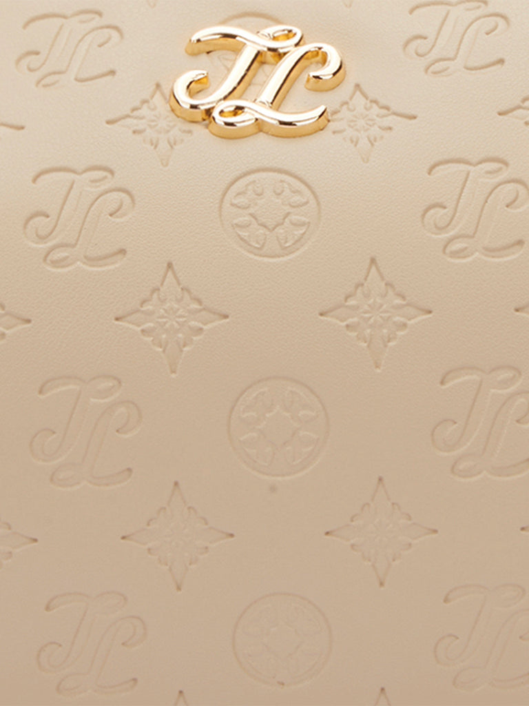 Colourblock Cuba 3 Compartment Medium Sling Bag Beige