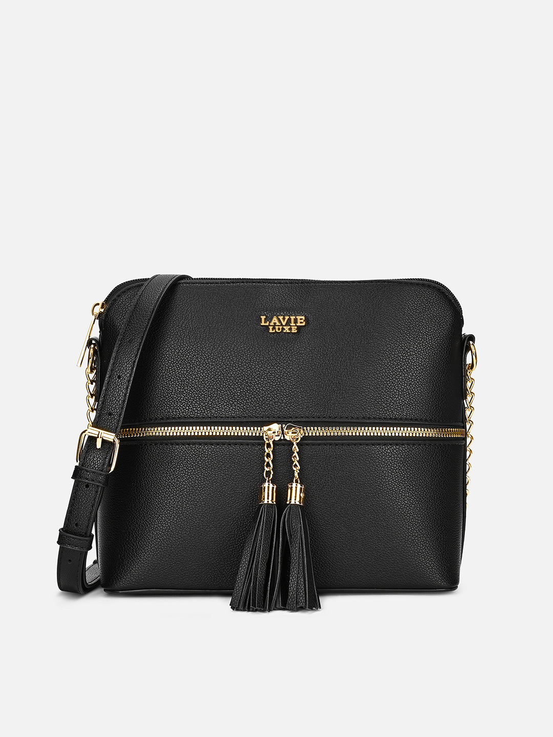 Tiara26 Tassel Sling Bag Black