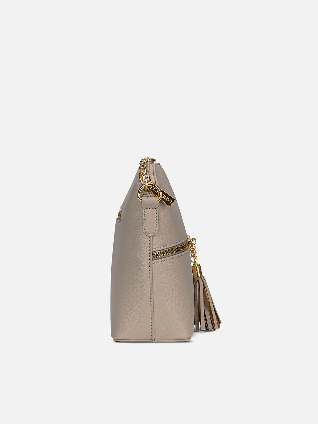 Tiara26 Tassel Sling Bag Taupe