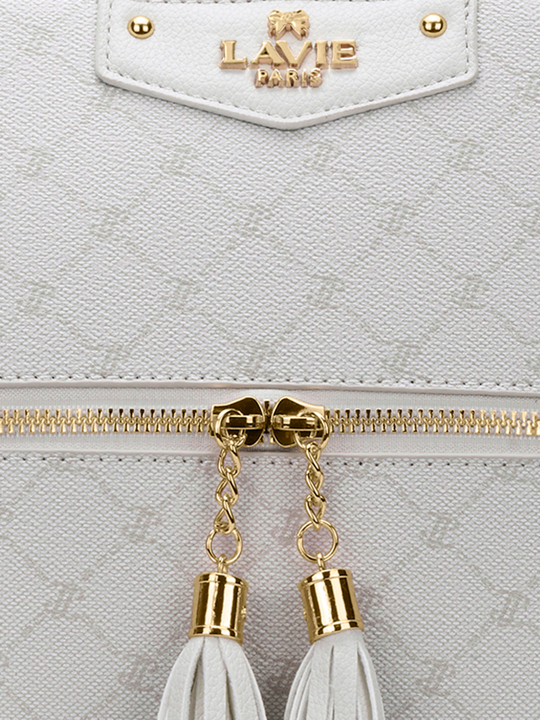 Mono Alfie Tassel Monogram Medium Sling Bag Ivory