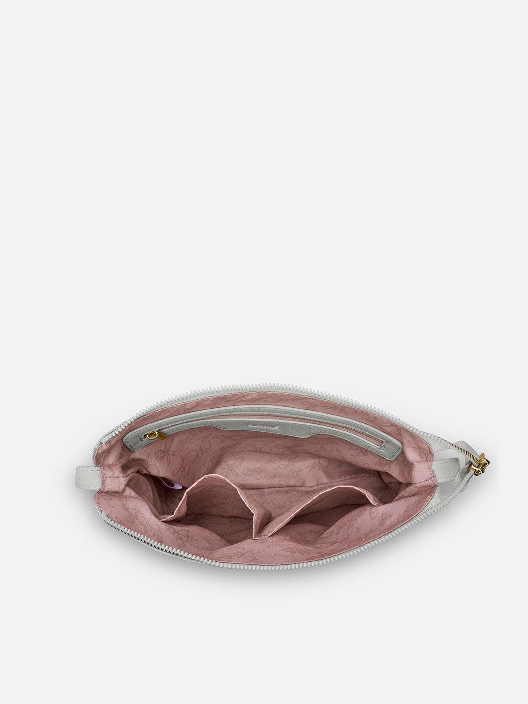 Mono Agnes Top Zip Monogram Small Sling Bag Ivory
