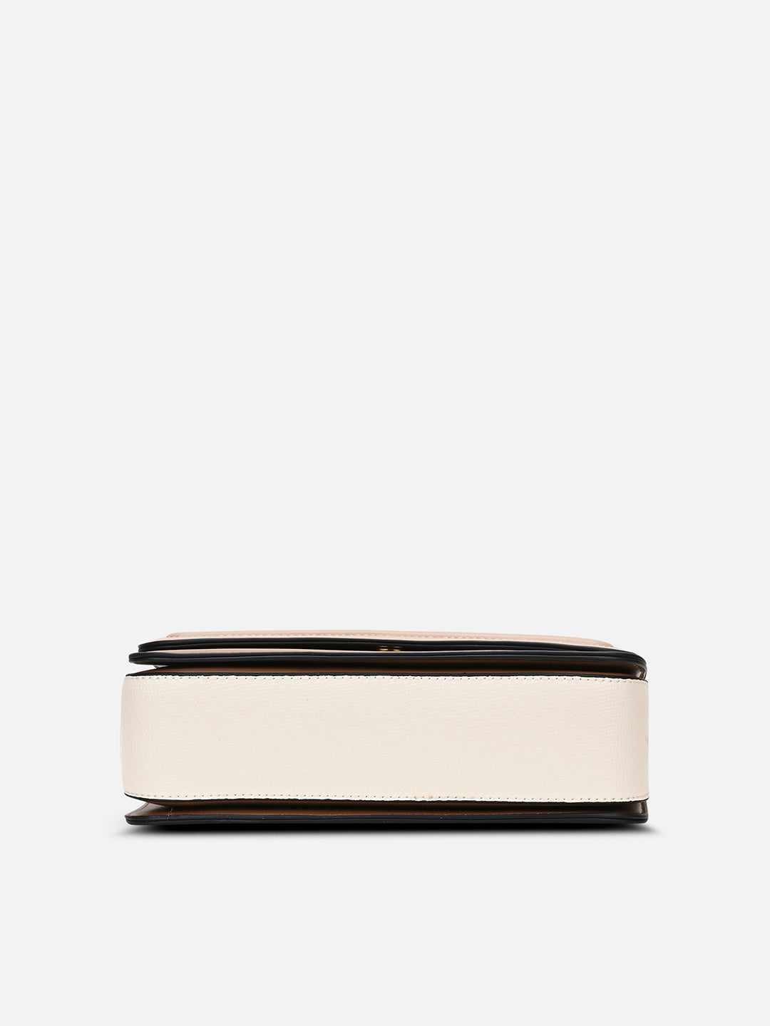 Camelia 3 Compartment Medium Flap Sling Bag Beige