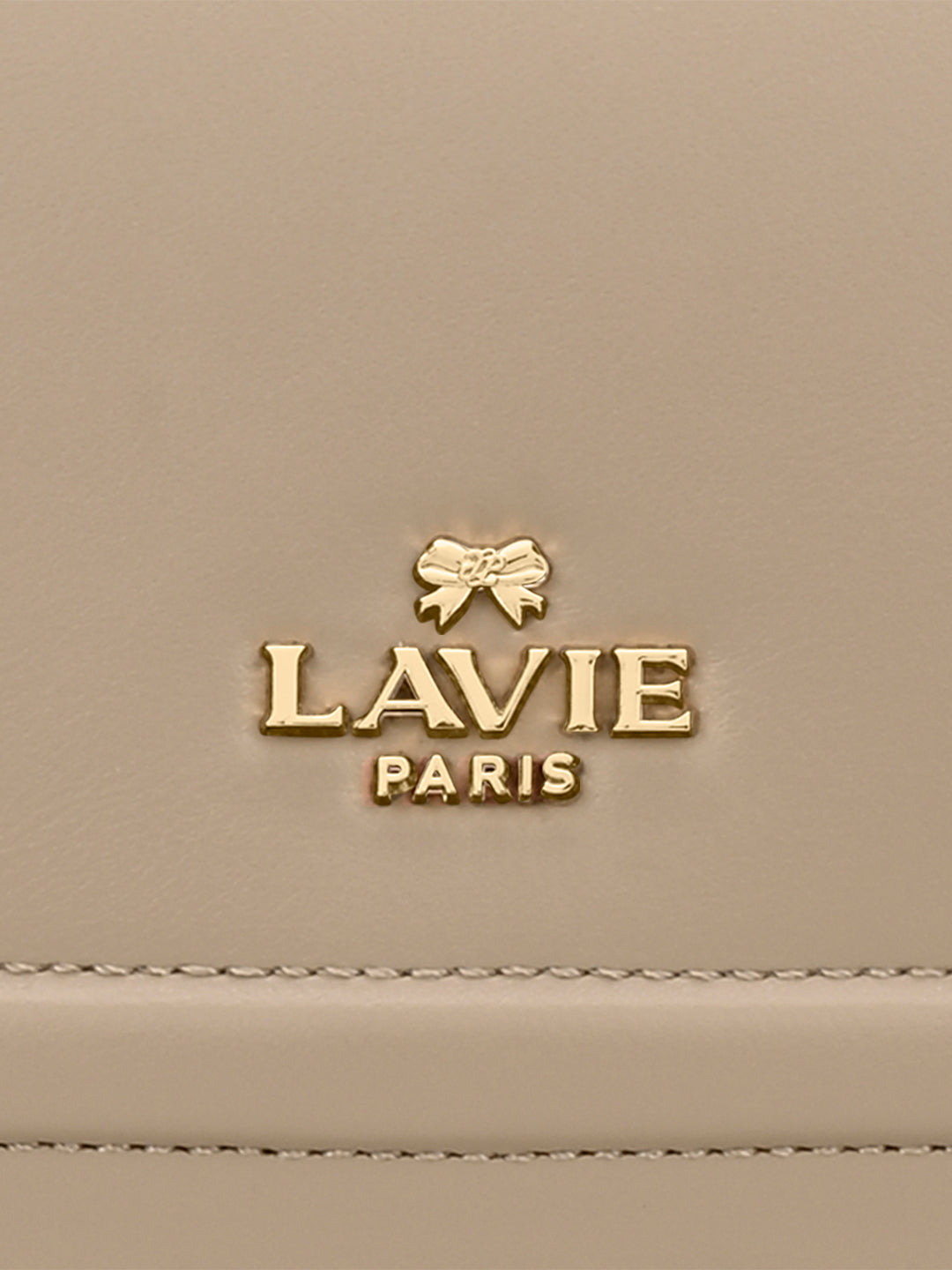 Camelia 3 Compartment Medium Flap Sling Bag Beige