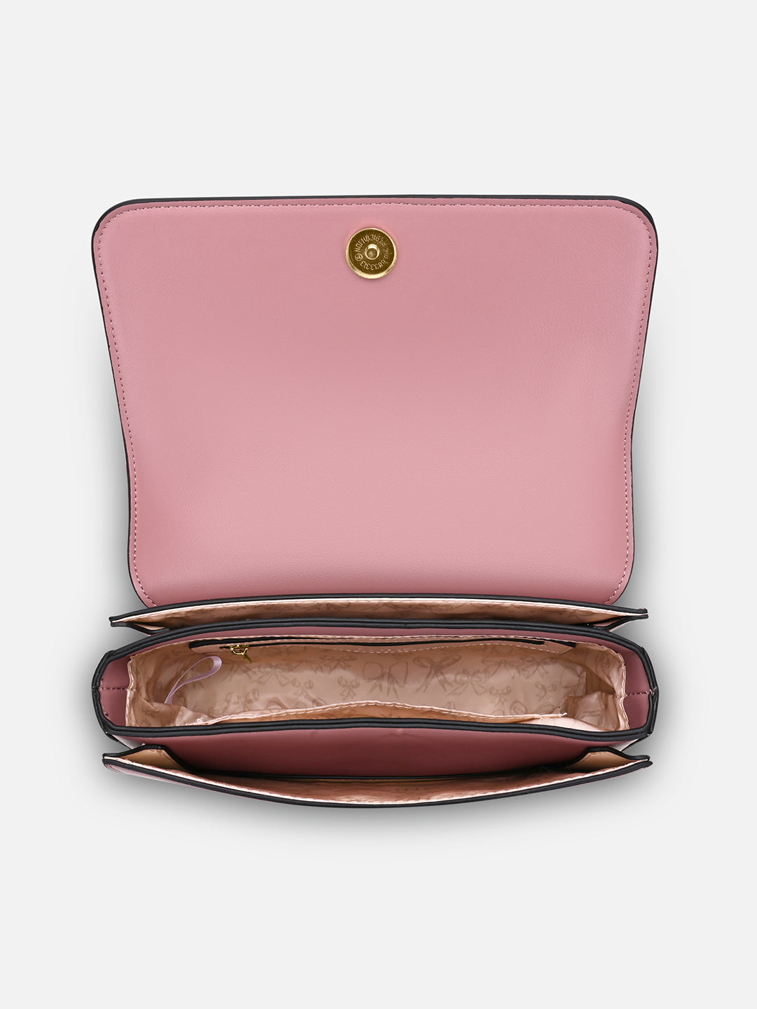 Camelia 3 Compartment Medium Flap Sling Bag Pink