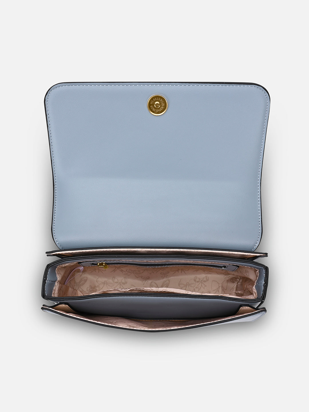 Camelia 3 Compartment Medium Flap Sling Bag Blue