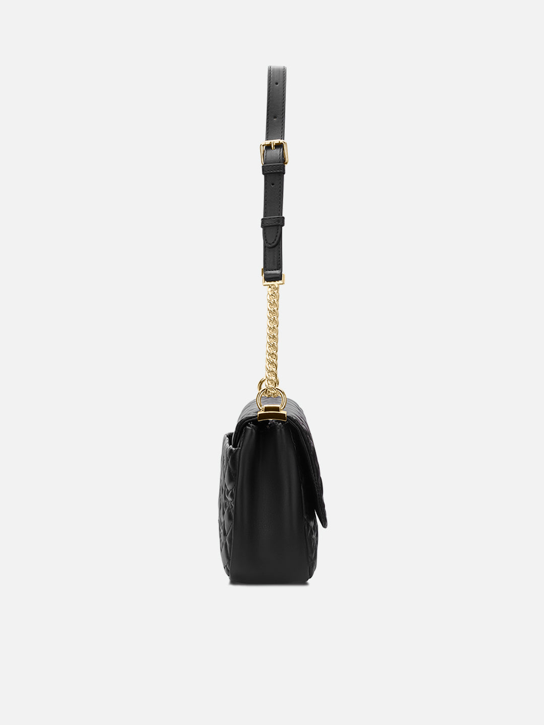 Quincy Medium Flap Sling Bag Black