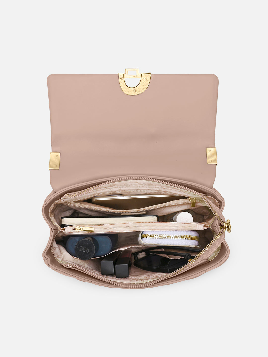 Quincy Medium Flap Sling Bag Mocha