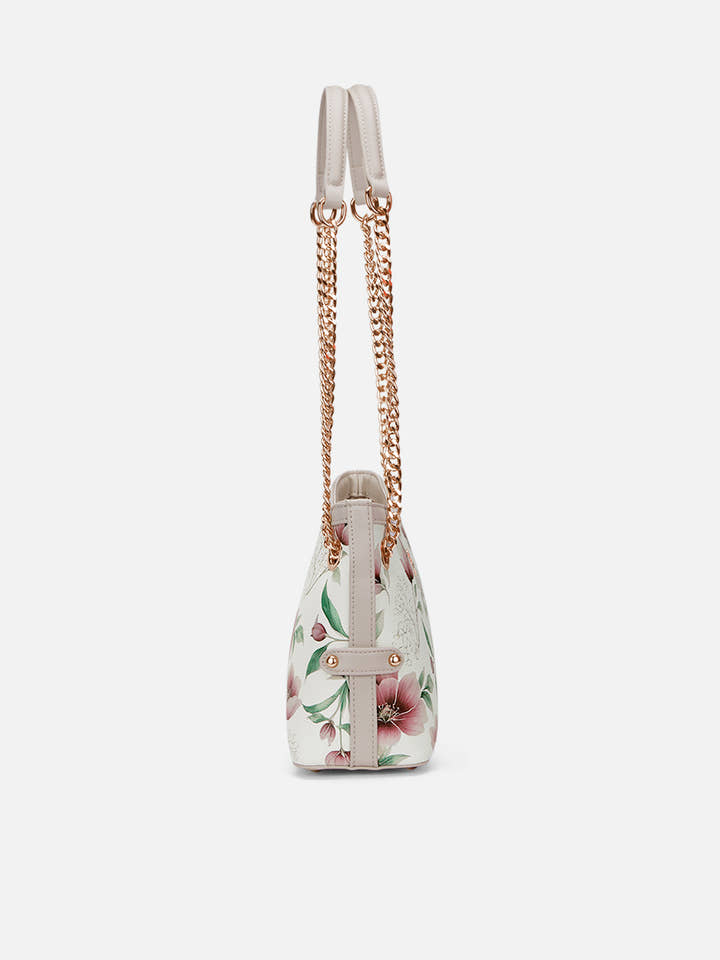 Fluer Medium Hobo Bag White