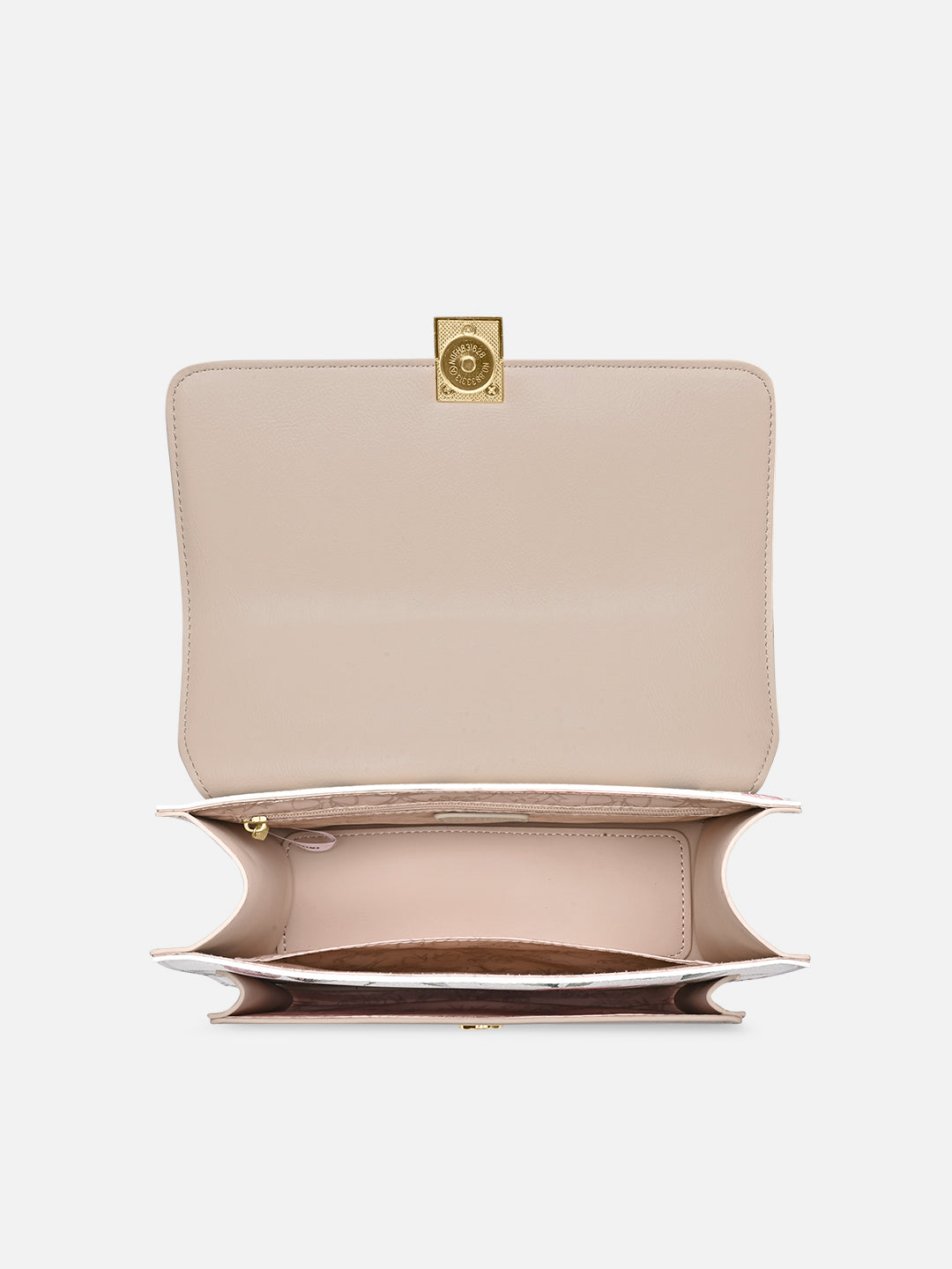 Fluer Medium Flap Sling Bag White