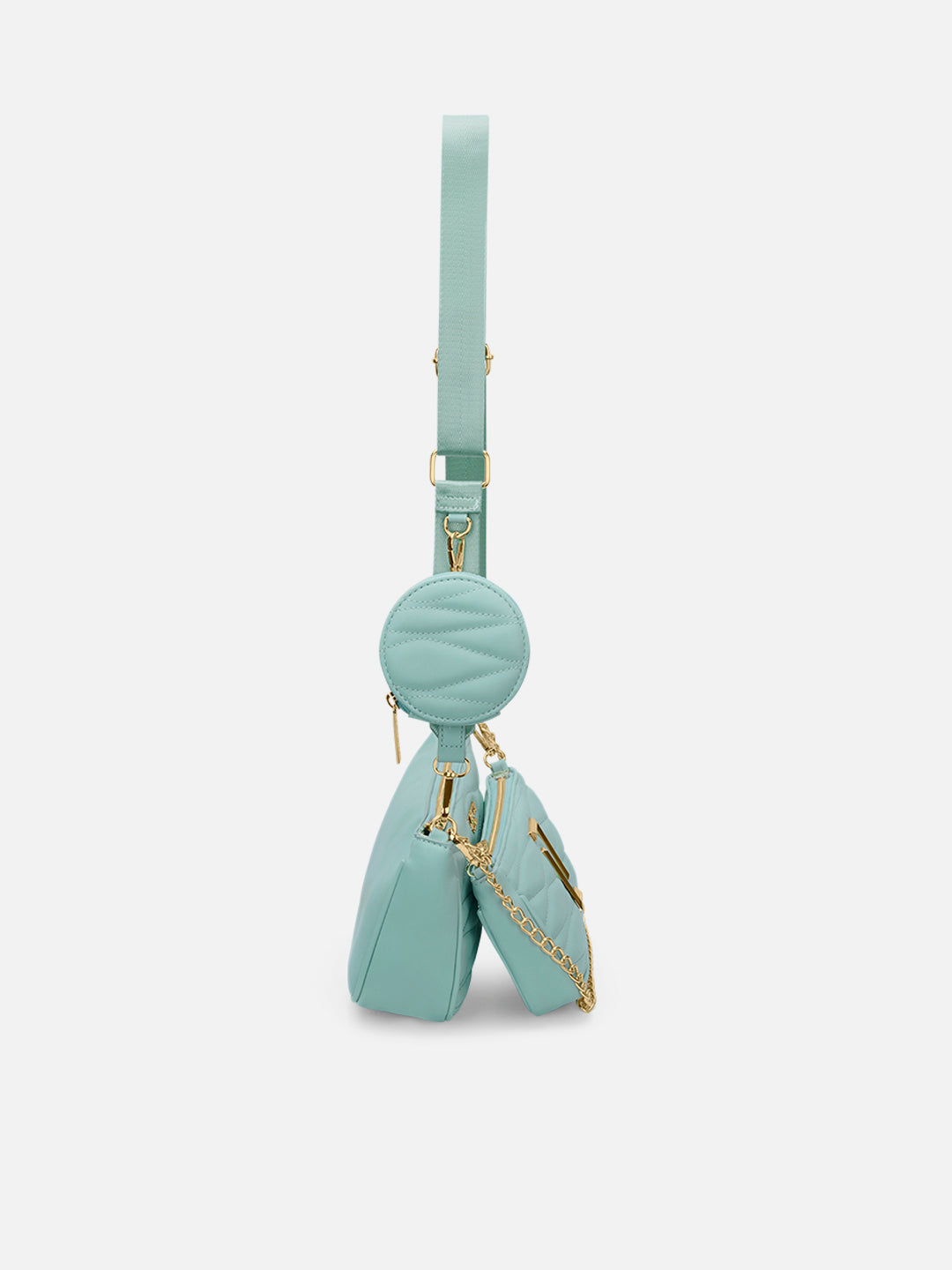 Lucie Quilted 3Piece Slingbag Jelly Mint
