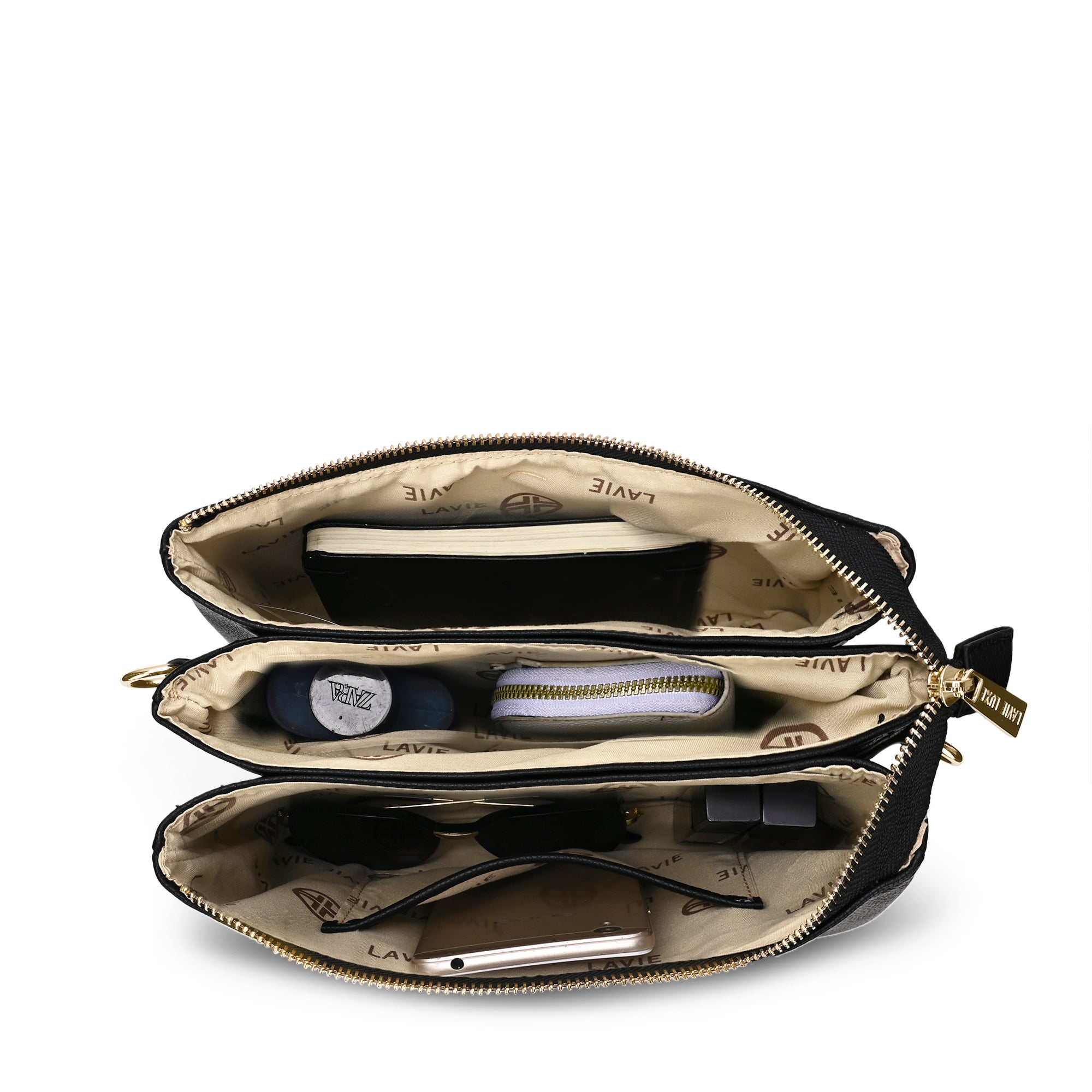 Milan26 5Compartment Sling Bag Black