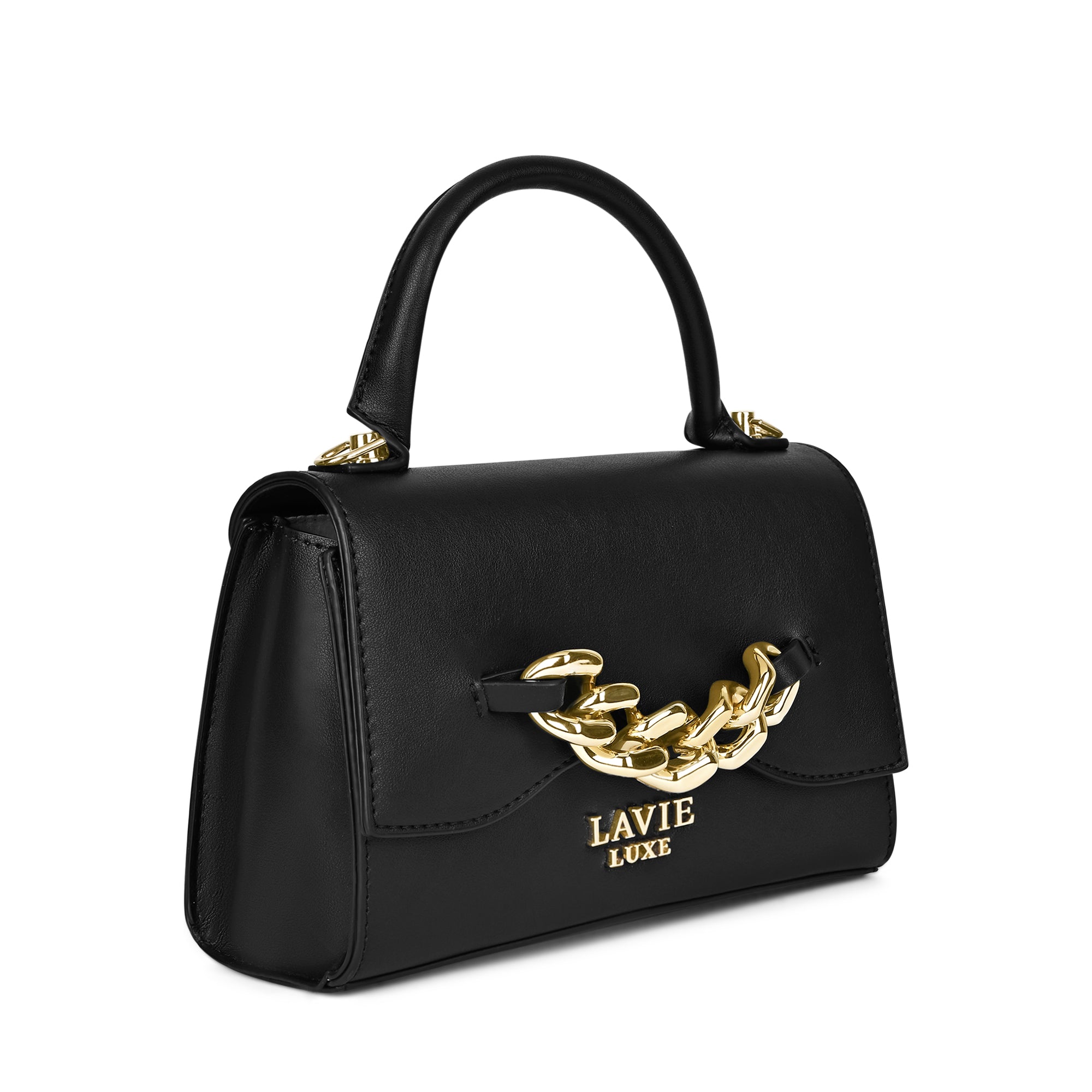 Chain26 Flap Sling Bag Black