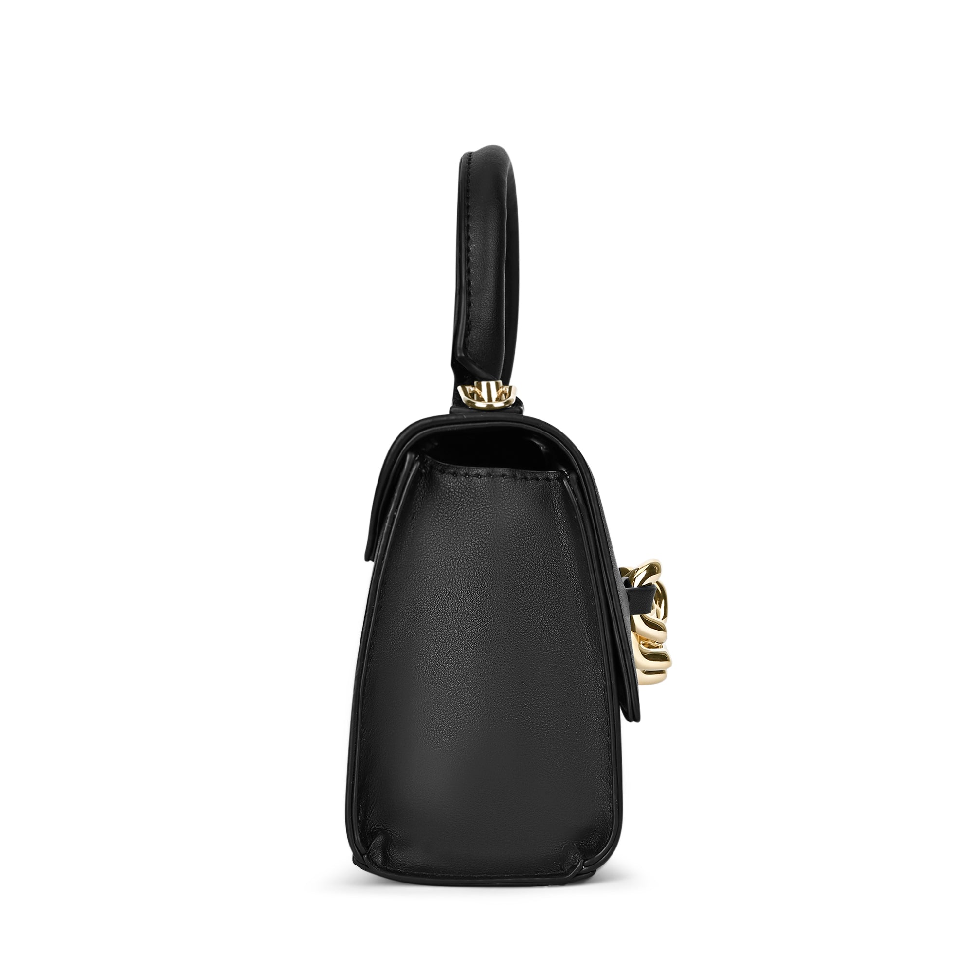 Chain26 Flap Sling Bag Black
