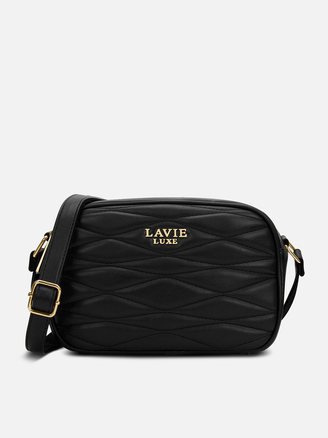 Lucie Quilted Box Slingbag Black
