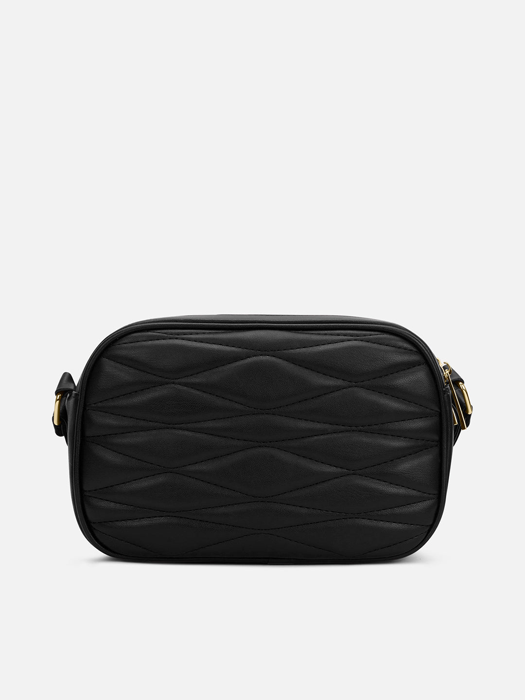 Lucie Quilted Box Slingbag Black
