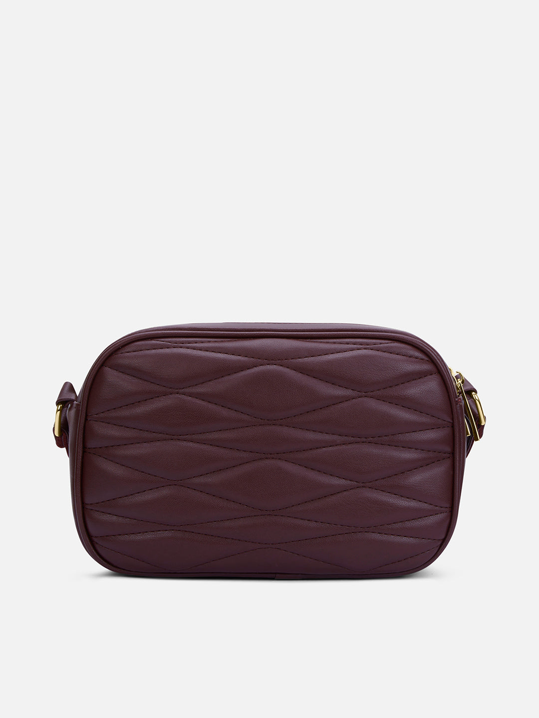 Lucie Quilted Box Slingbag Wine