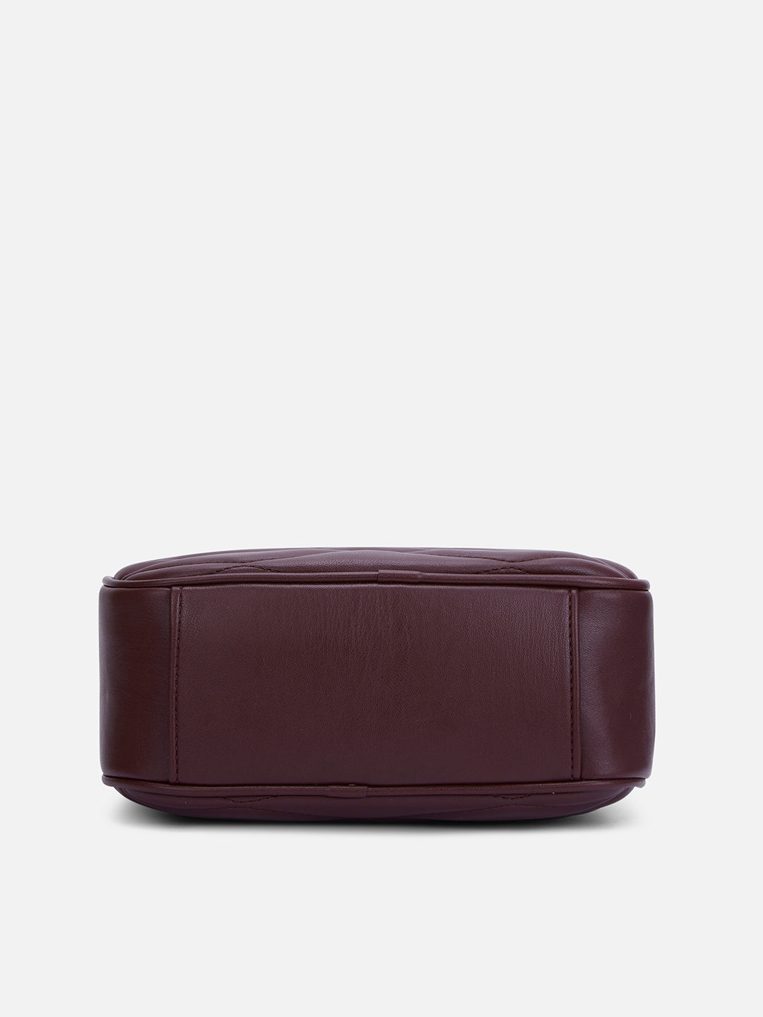 Lucie Quilted Box Slingbag Wine