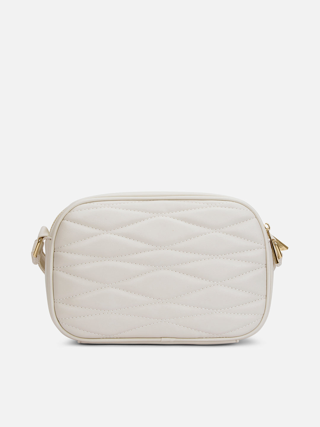 Lucie Quilted Box Slingbag Off White