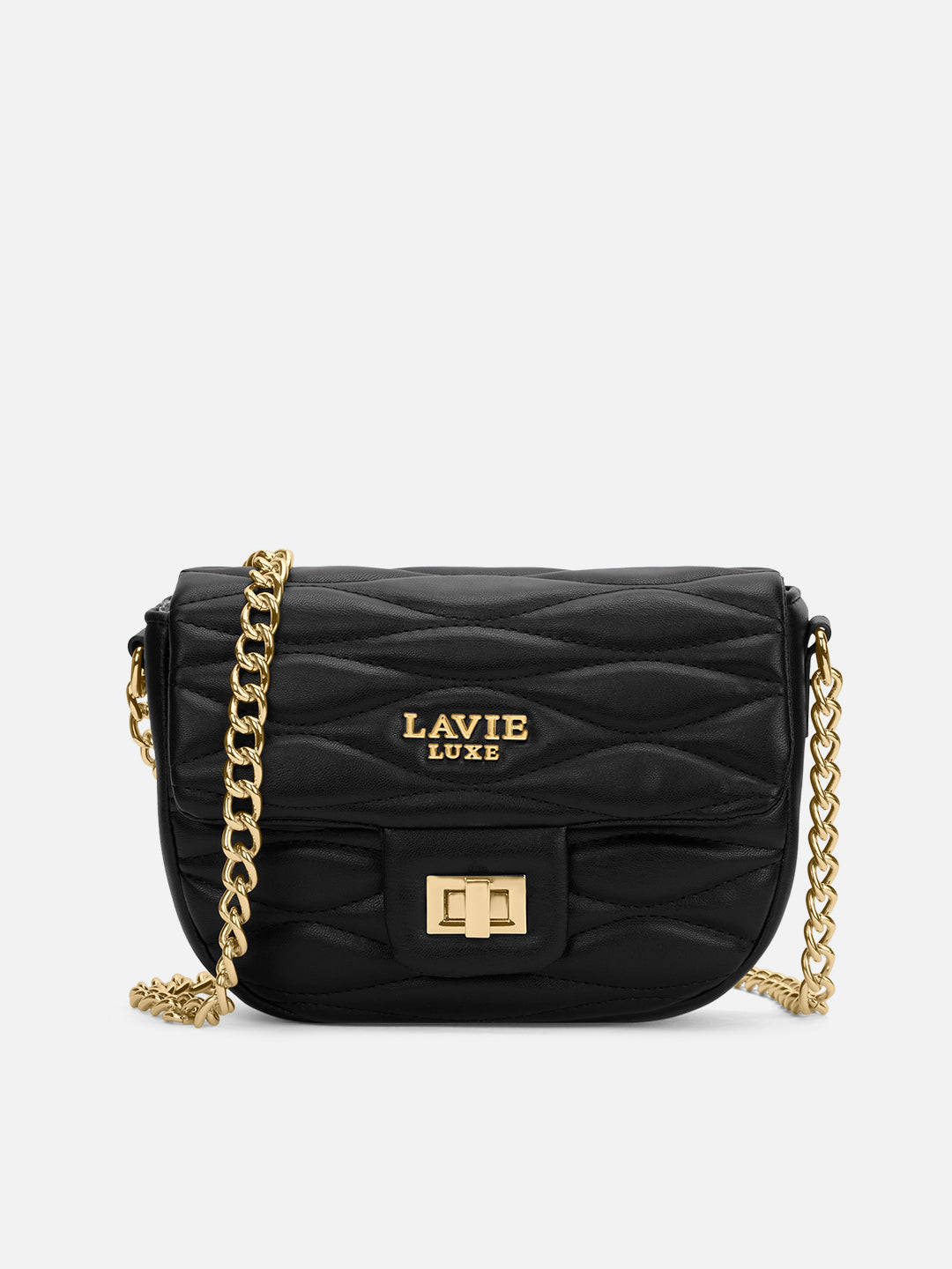 Lucie Quilted Slingbag Black