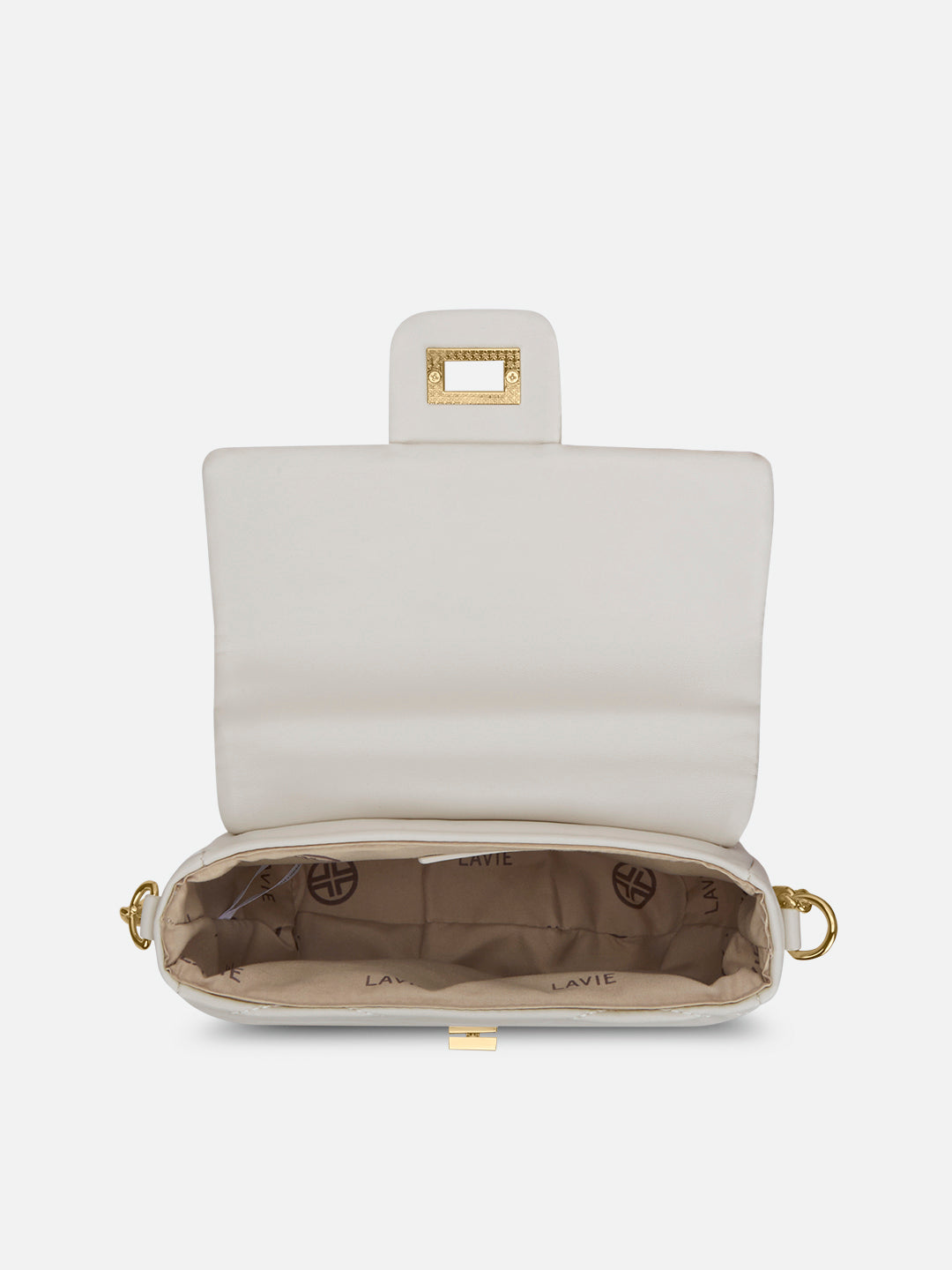 Lucie Quilted Slingbag Off White