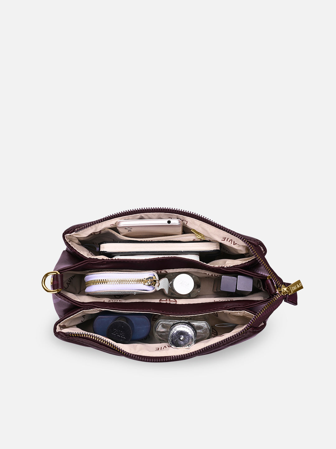 Lucie Quilted 3Compartment Slingbag