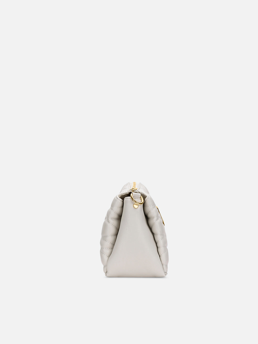 Lucie Quilted 3Compartment Slingbag Off White