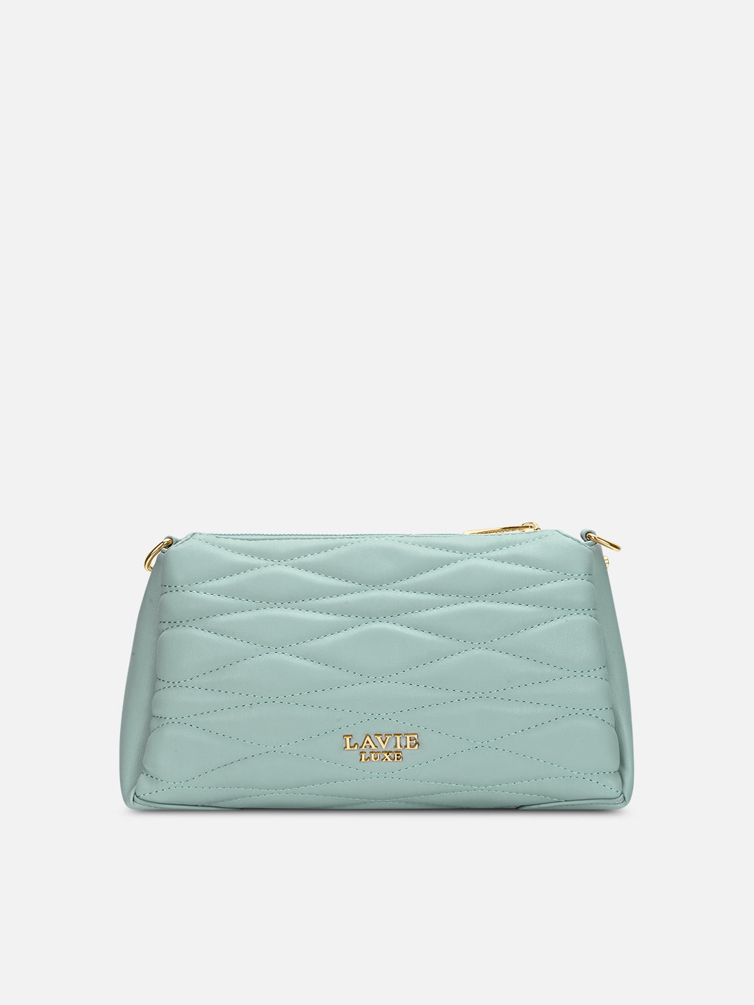 Lucie Quilted 3Compartment Slingbag Mint
