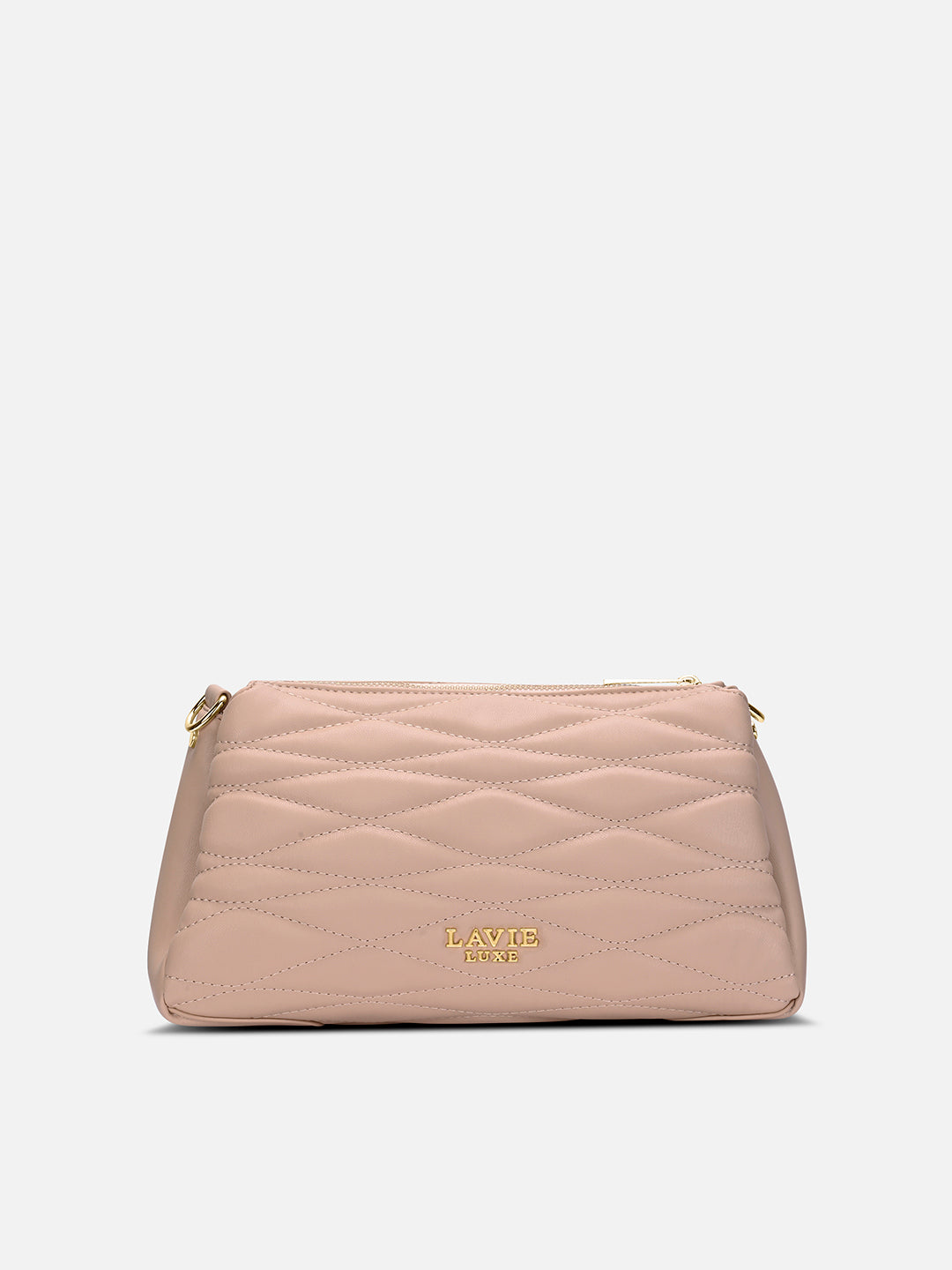 Lucie Quilted 3Compartment Slingbag Mocha
