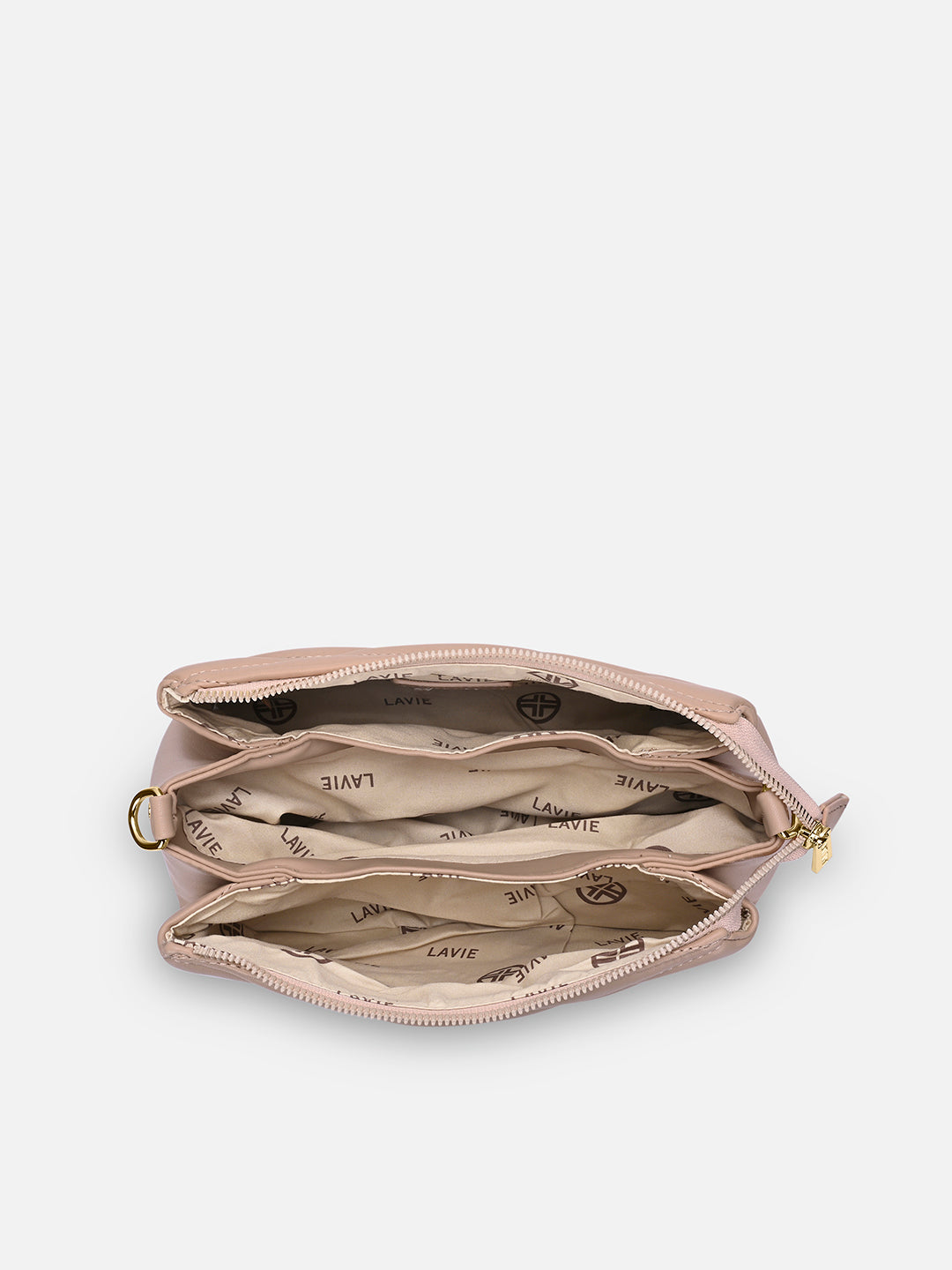 Lucie Quilted 3Compartment Slingbag Mocha