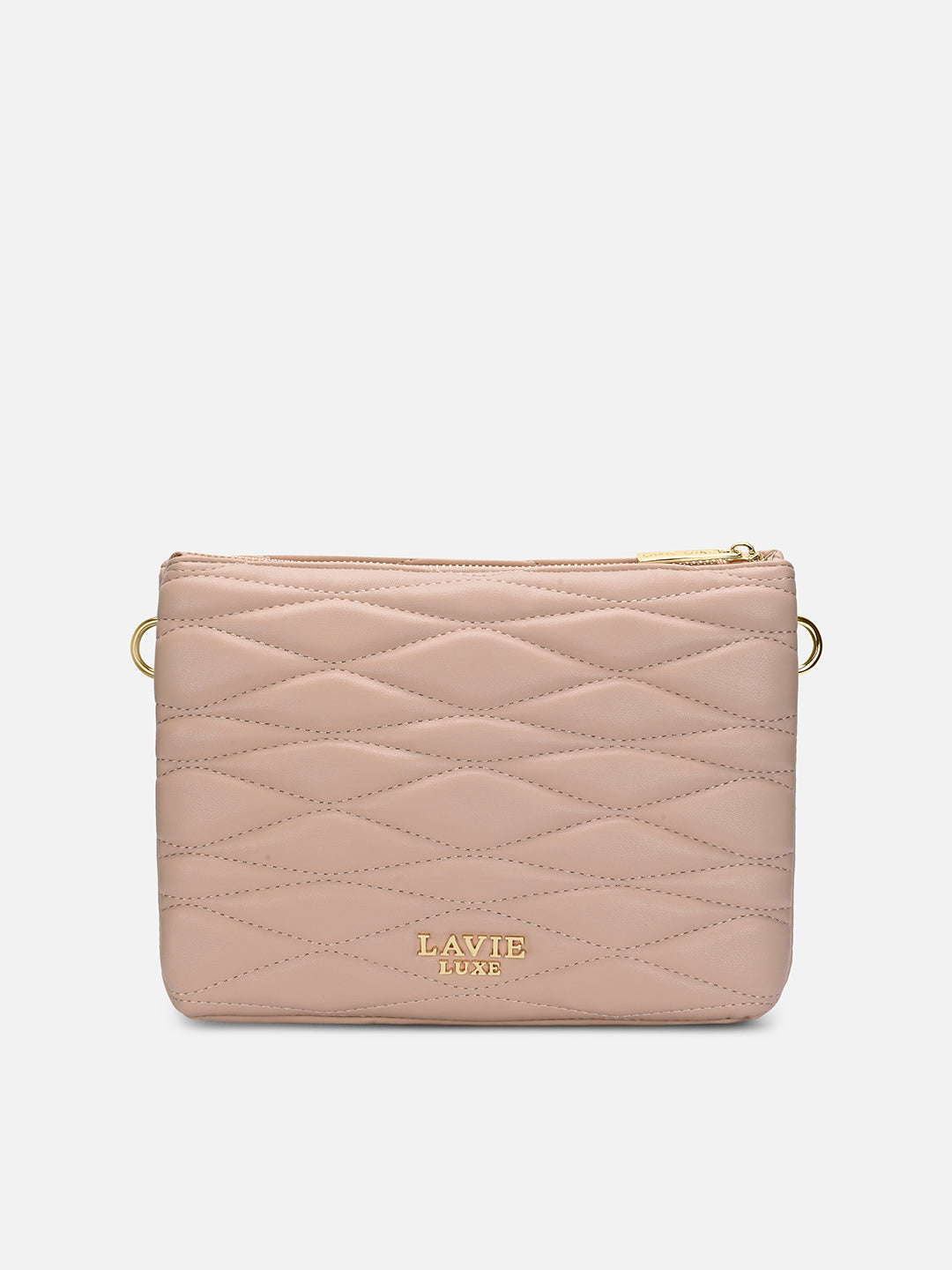 Lucie Quilted 5Compartment Slingbag Mocha