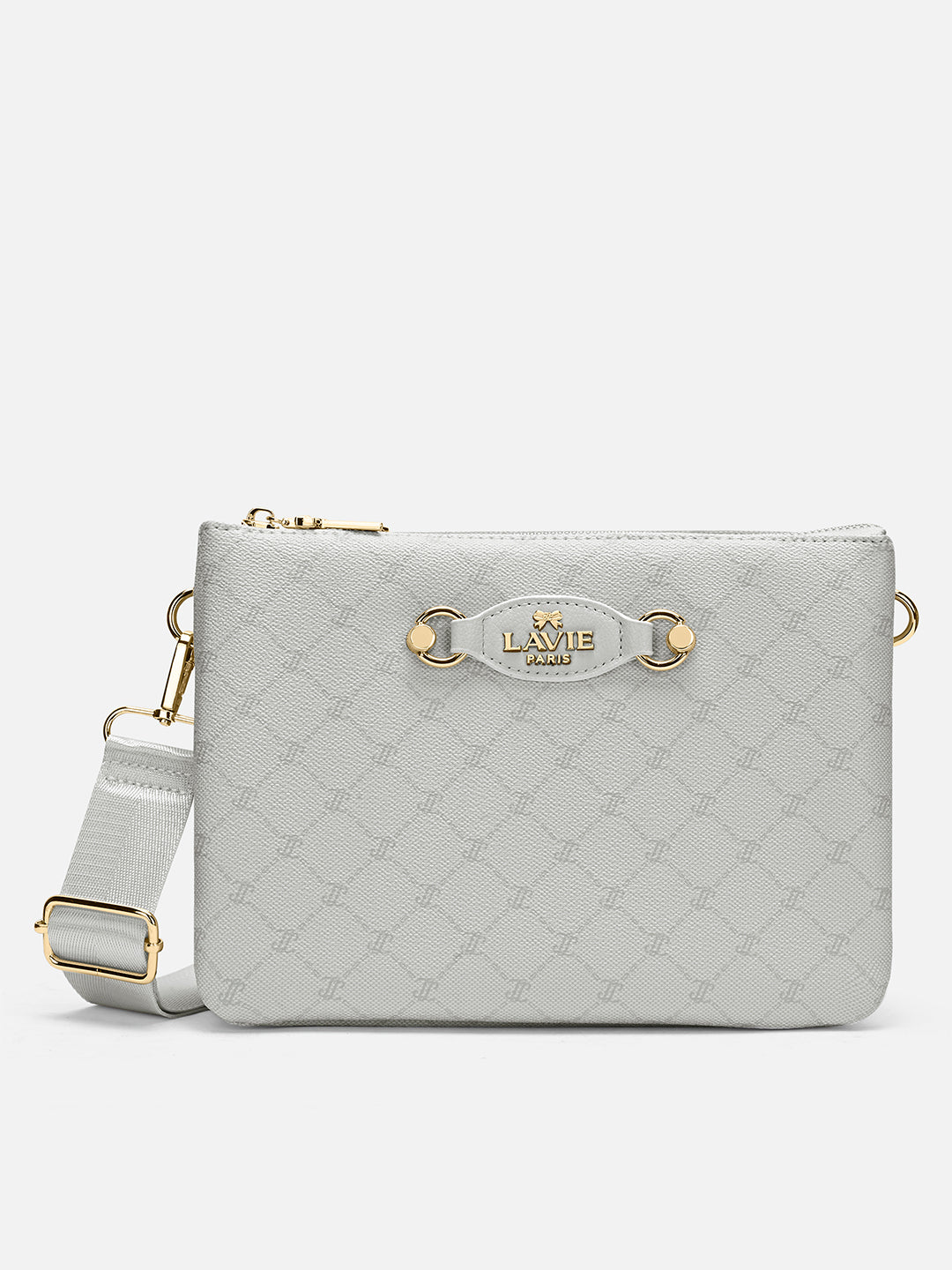 Mono Melvin 5 Compartment Large Sling Bag Ivory