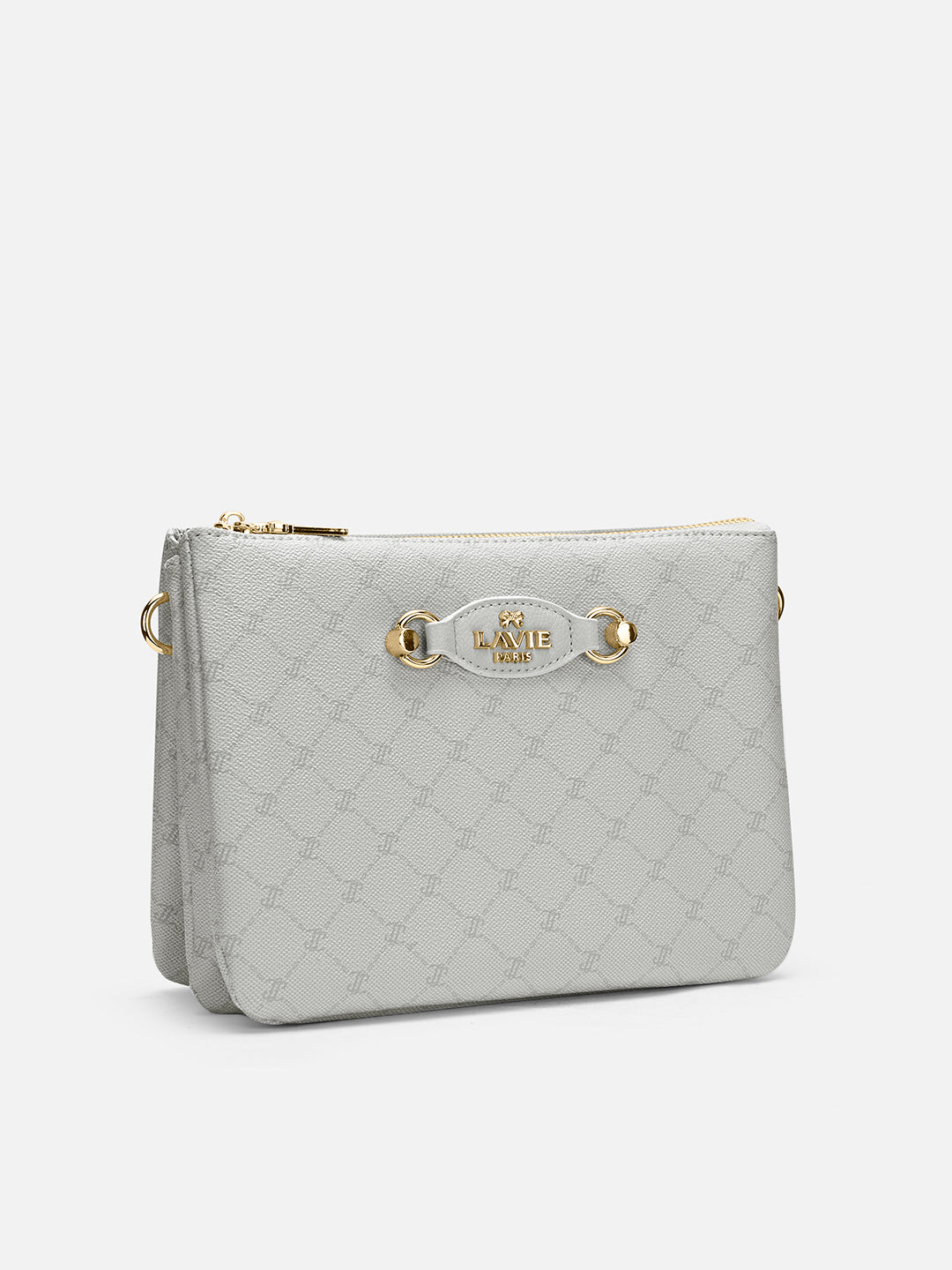 Mono Melvin 5 Compartment Large Sling Bag Ivory