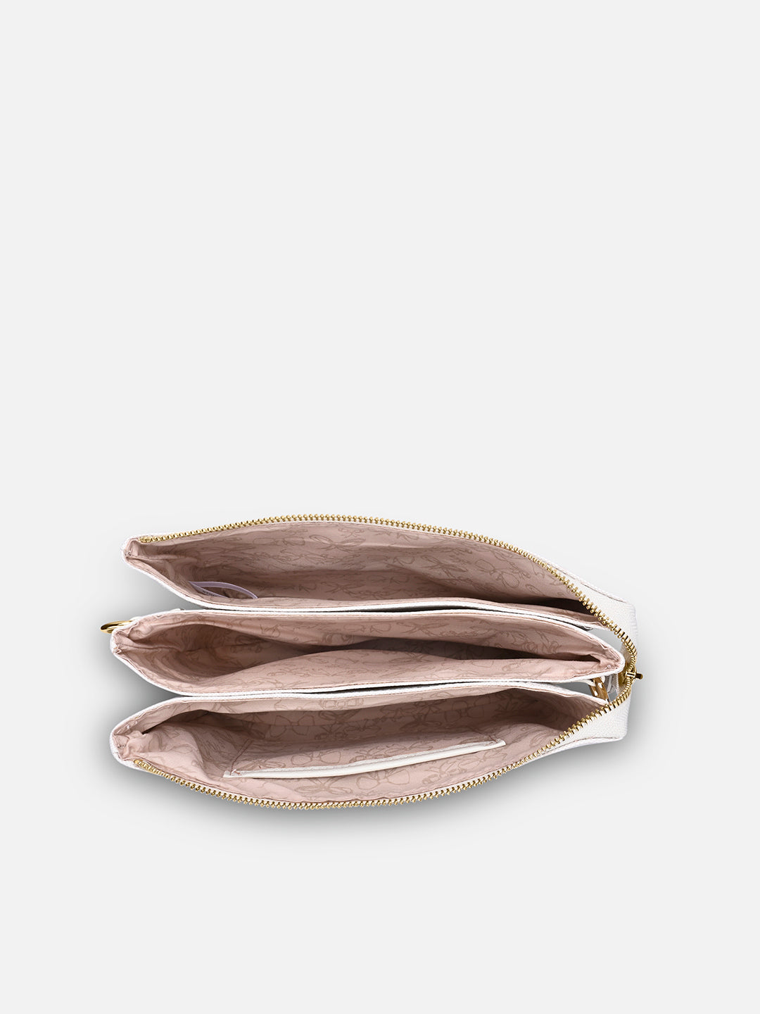 Mono Melvin 5 Compartment Large Sling Bag Ivory