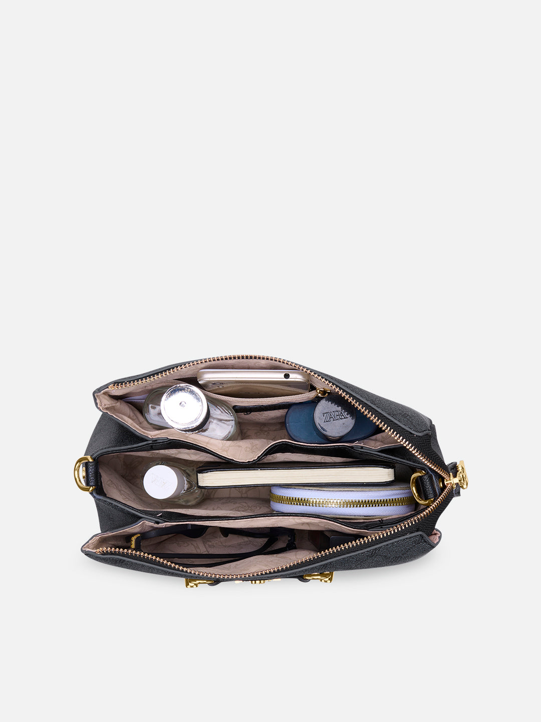 Mono Eloi 3 Compartment Medium Sling Bag Charcoal