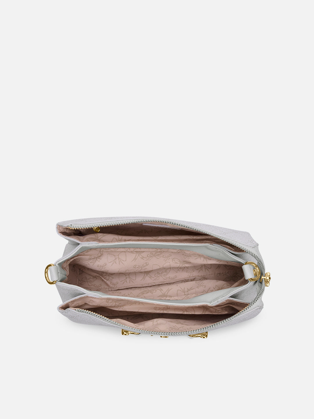 Mono Eloi 3 Compartment Medium Sling Bag Ivory