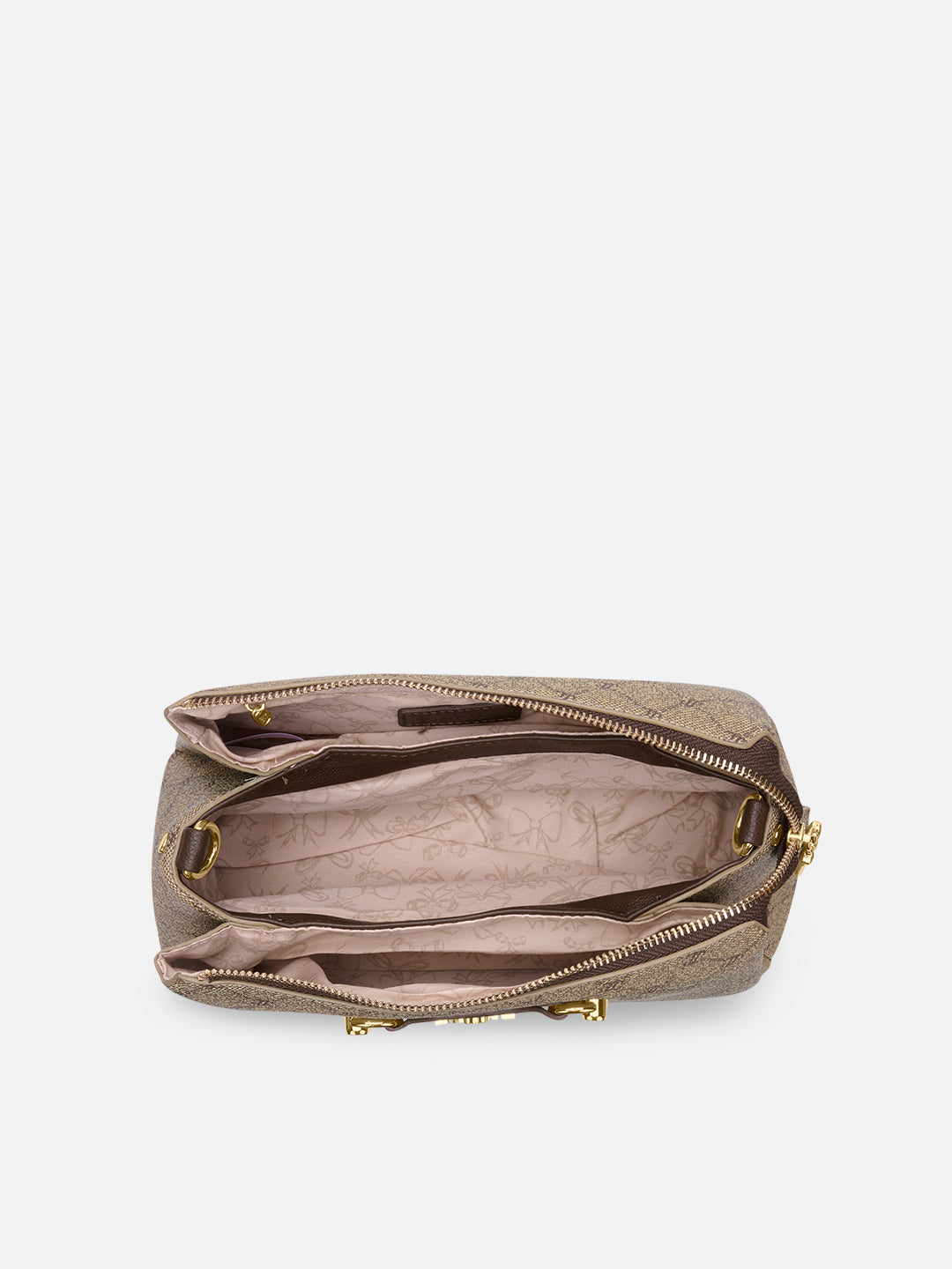 Mono Eloi 3 Compartment Medium Sling Bag Latte