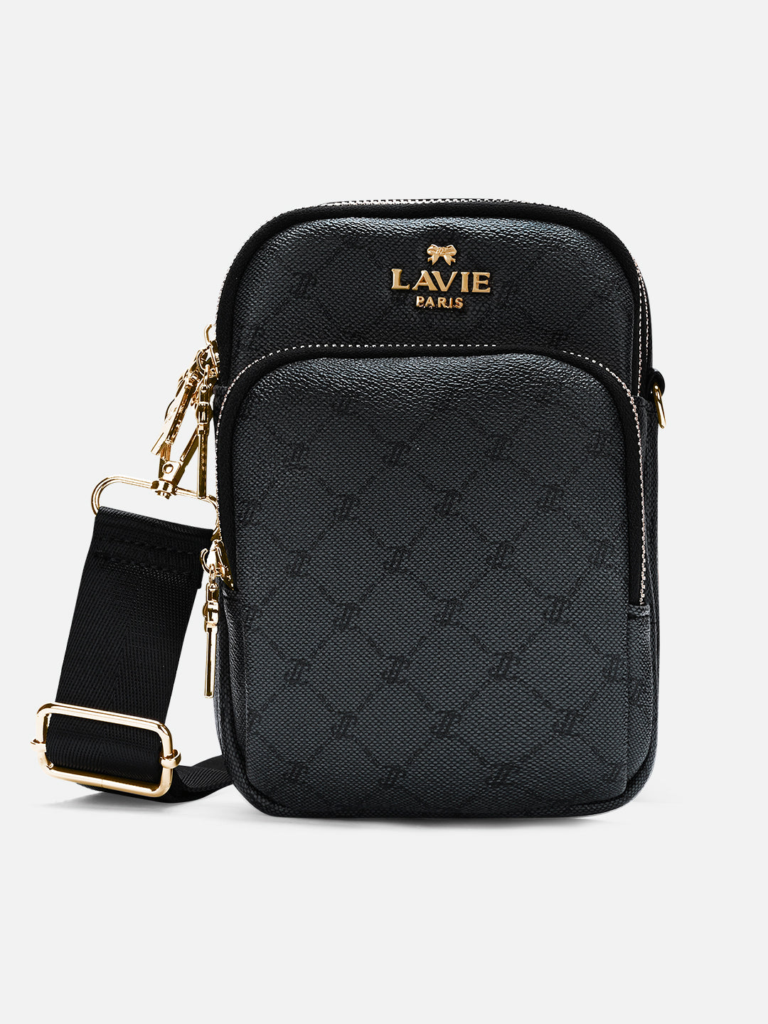 Mono Mason Mobile Vt 3 Compartment Medium Sling Bag Charcoal