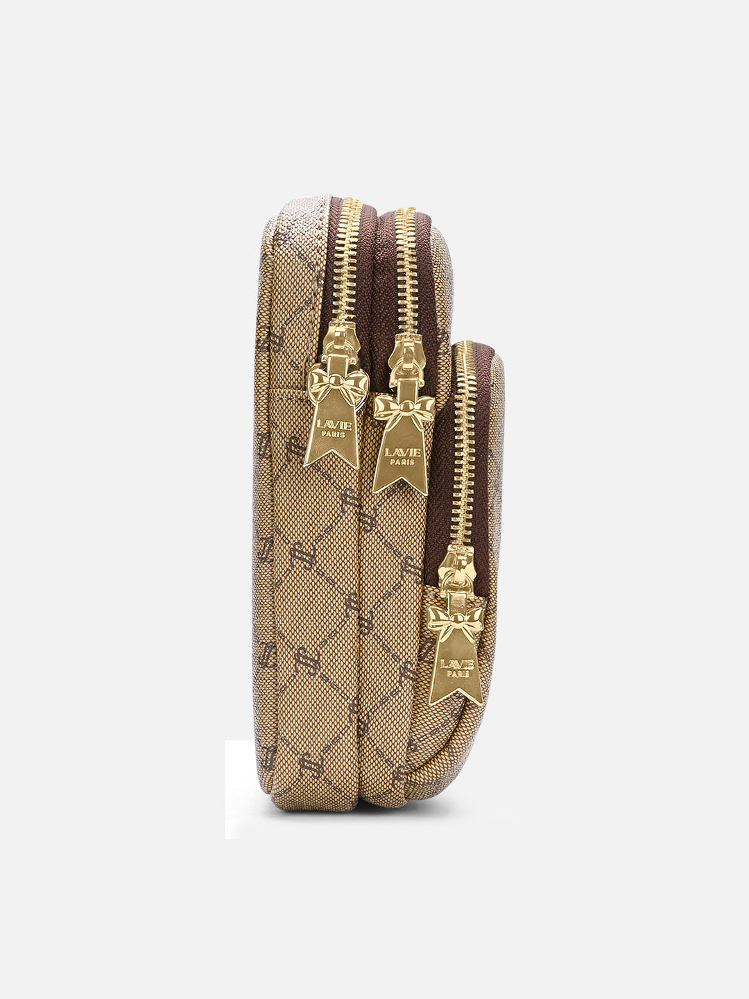 Mono Mason Mobile Vt 3 Compartment Medium Sling Bag Latte