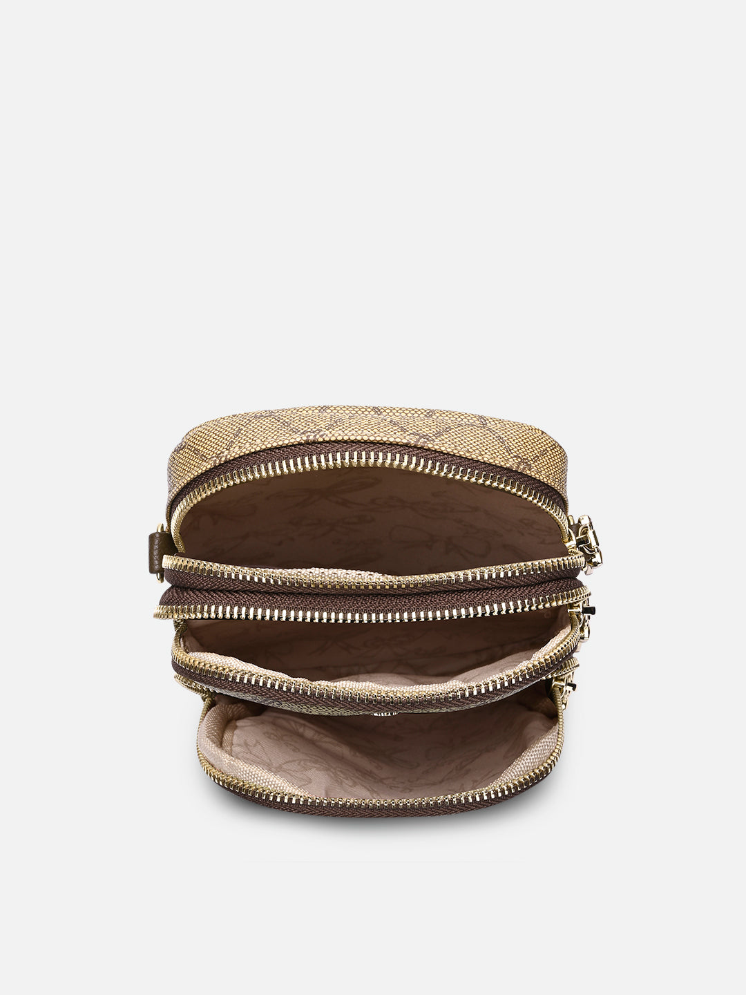 Mono Mason Mobile Vt 3 Compartment Medium Sling Bag Latte