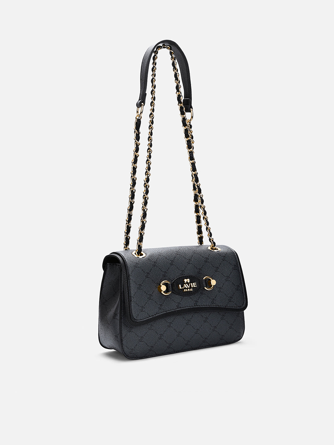 Mono Sean Flap 2 Compartment Medium Sling Bag Charcoal