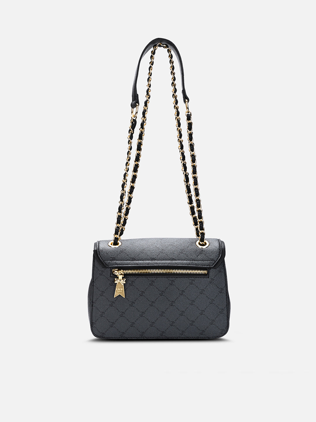 Mono Sean Flap 2 Compartment Medium Sling Bag Charcoal