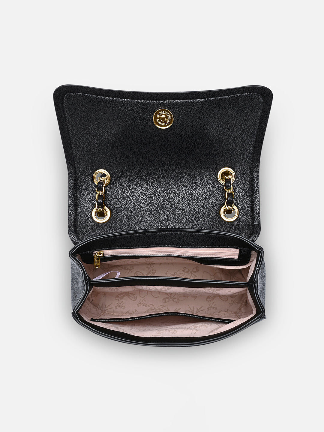 Mono Sean Flap 2 Compartment Medium Sling Bag Charcoal