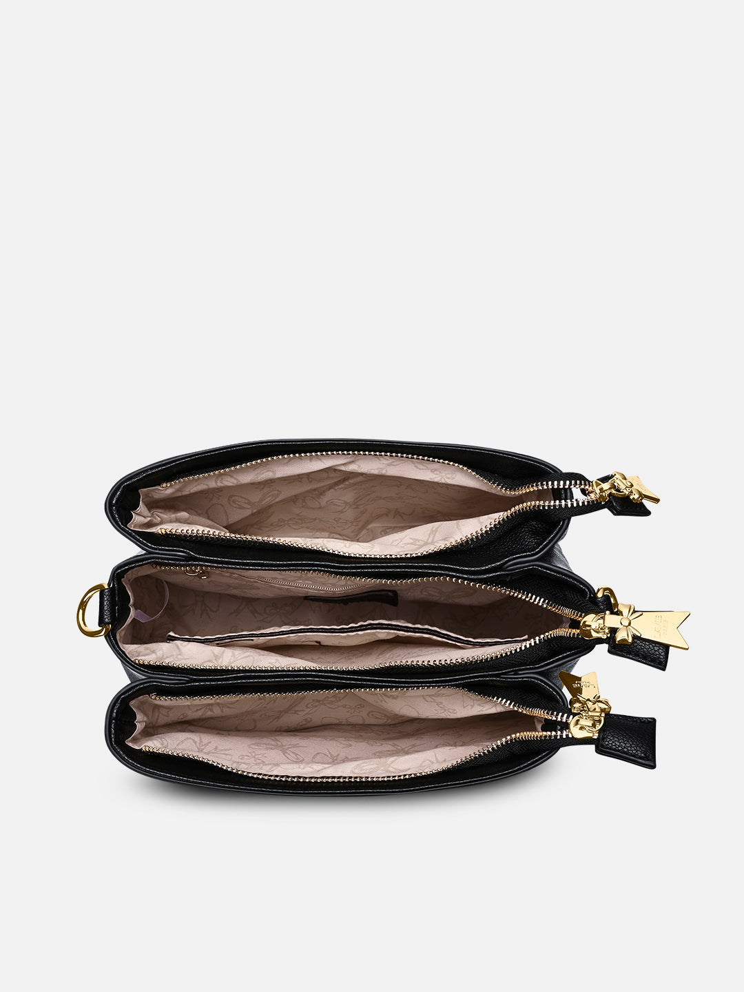 Mono Lior 3 Compartment Large Sling Bag Charcoal