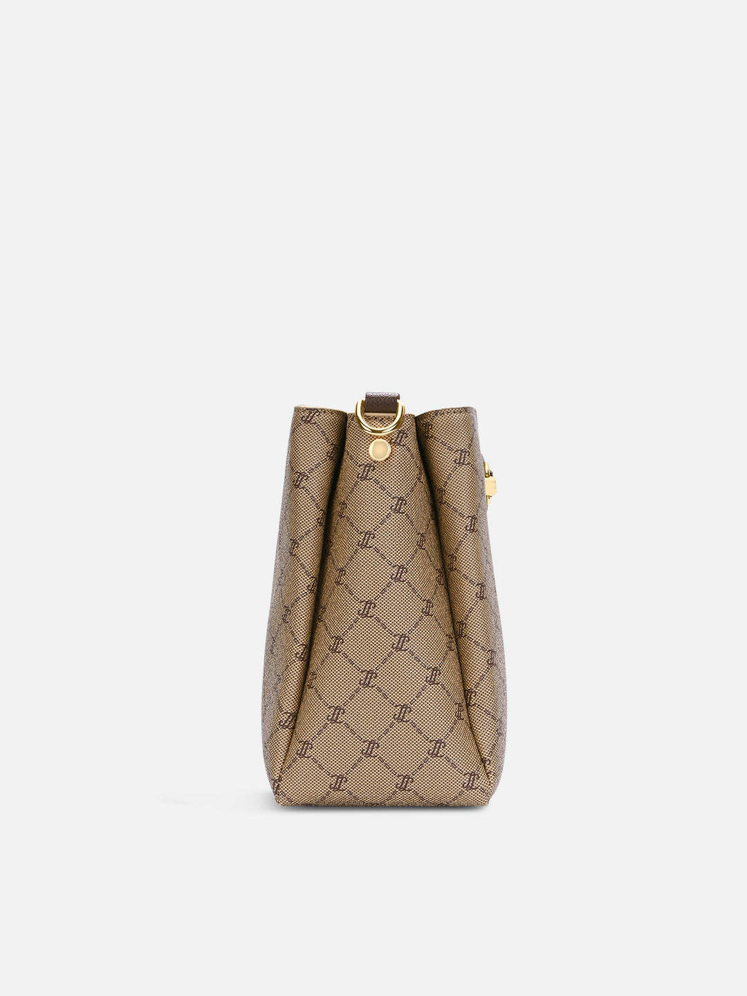 Mono Lior 3 Compartment Large Sling Bag Latte